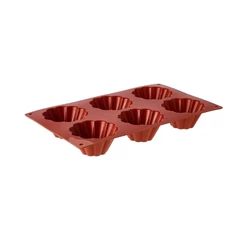 Muffin szilikon forma 8 cm, 6 üreg - SilikoMart