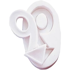 "9" szám szilikon forma - SilikoMart
