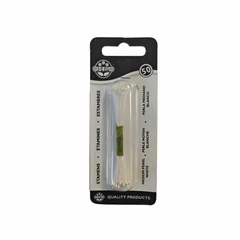 Gyöngyfényű Fehér virág bibe, 2mm, 50 db. - JEM