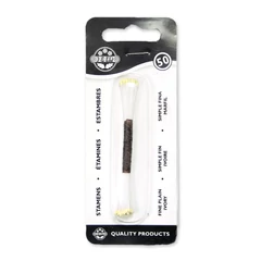 Ivory virág bibe, 1mm, 50 db. - JEM