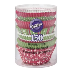 Különböző Karácsony mintás muffin papírok, 150 db. - Wilton