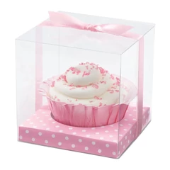 Átlátszó, Rózsaszín muffin doboz szett, 20 db. - Wilton