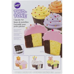 Acéltálca 12 muffinhoz, "Two-Tone" - Wilton