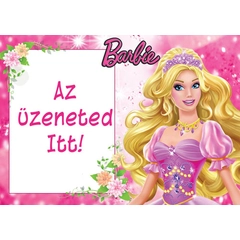 Barbie tortaostya SAJÁT ÜZENETTEL modell 11 - Lumea