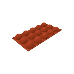 Félkör alakú szilikon sütőforma, 4.5 cm, 15 üreg. - SilikoMart