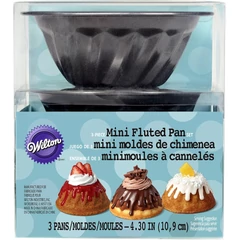 "Fluted Pan" sütőforma készleet, 3 db. - Wilton