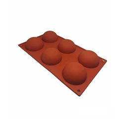 Half-Sphere nagy üregekkel, 7 cm - SilikoMart