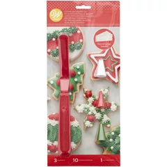 Sütik díszítéséhez, spatula, 3db díszítőcső, 10 db 30cm habzsák - Wilton