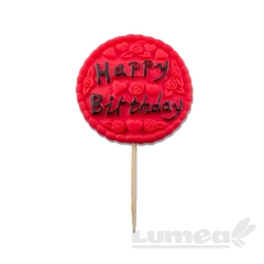 "Happy Birthday" táblácska cukormasszából - Lumea