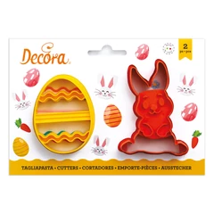 Húsvéti tojás és nyúl kiszúró szett, 2 db. - Decora