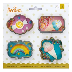 Mini keret kiszúró szett, 4 db. - Decora