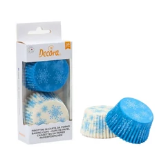 Hópehely muffin papír szett, 36 db - Decora