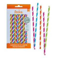 Színes nyalóka pálcika és szívószál, 80 db. - Decora