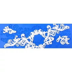 Csipke mintás szilikon - Princess Royalty - Crystal Lace