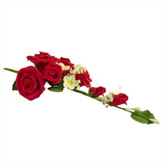 Bordó rózsa csokor cukormasszából - Lumea