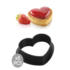 Tarte Ring "Amore" sütőforma, 80x70 mm - SilikoMart
