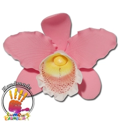 Rózsaszín orchidea cattleya XL cukormasszából - Lumea