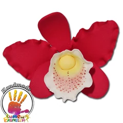 Bordó orchidea cattleya XL cukormasszából - Lumea