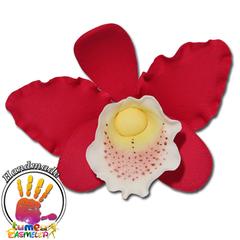 Bordó orchidea cattleya XL cukormasszából - Lumea