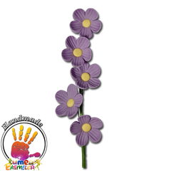 Ágacska lila virágokkal cukormasszából - Lumea