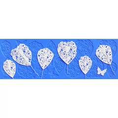 Csipke mintás szilikon - 3D Peony - Crystal Lace
