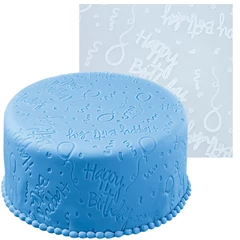 Happy Birthday szilikon mintázó