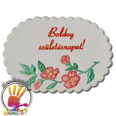"Boldog születésnapot" cukor táblácska - Lumea
