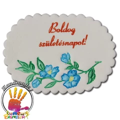 "Boldog születésnapot" cukor táblácska - Lumea