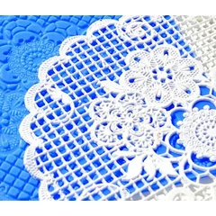 Csipke mintás szilikon - Doily art Bouquet