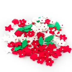 Karácsonyi virágocskák cukormasszából - Lumea