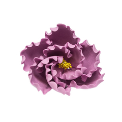 Kicsi lila bazsarózsa cukormasszából - Lumea