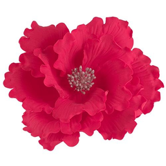 Piros virágzó rózsa cukormasszából - Lumea
