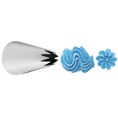 Csillag alakú díszítőcső #18, 4.5mm x 29mm - Lumea