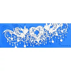 Csipke mintás szilikon - Chandelier Love Lace