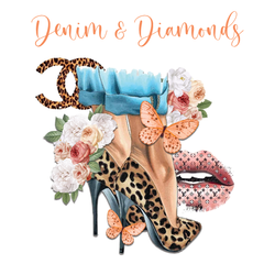 "Denim & Diamonds" ostyalap szett - Crystal Candy