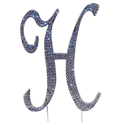 Eskűvői strassz betű "H"
