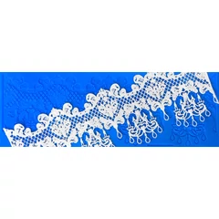 Csipke mintás szilikon - Fontain Bleu - Crystal Lace