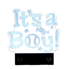 "It's a Boy" ledes akril tortadísz