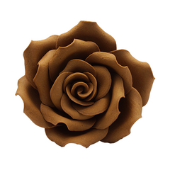 Barna óriás rózsa cukormasszából - Lumea