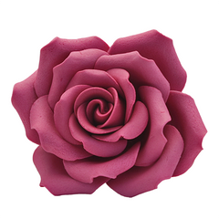 Bordó óriás rózsa cukormasszából - Lumea