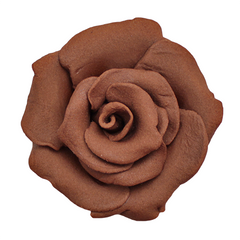 Közepes barna rózsa szett cukormasszából, 30 db. - Lumea