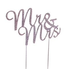 "Mr & Mrs" strassz torta beszúró - Lumea