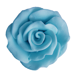 Közepes kék rózsa szett cukormasszából, 15 db. - Lumea
