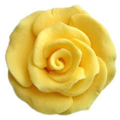Nagy sárga rózsa cukormasszából, 10 db. - Lumea