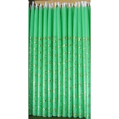 Arany szőttes Zöld gyertya, 50 db. - Lumea