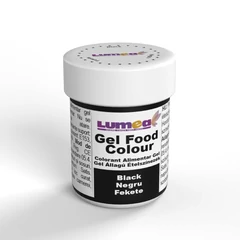 Fekete gél állagú ételszínezék, 30g - Lumea