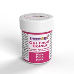 Pink gél állagú ételszínezék, 30g - Lumea