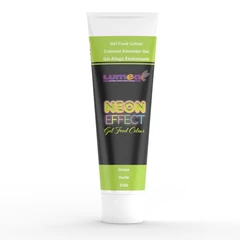 Zöld Neon hatású ételfesték gél, 30g - Lumea