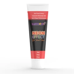 Piros Neon hatású ételfesték gél, 30g - Lumea