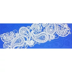 Csipke mintás szilikon - Paisley Teardrop - Crystal Lace